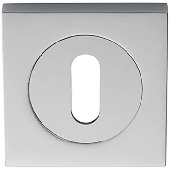 Chrome Finish Square Lock Profile Escutcheon 51 mm × 51 mm Concealed Mount