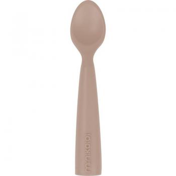Colher Minikoioi de Silicone - Cor Bege Bubble
