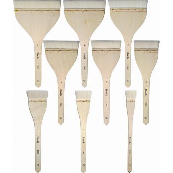 Goat Hair Hake Brush with Wooden Handle