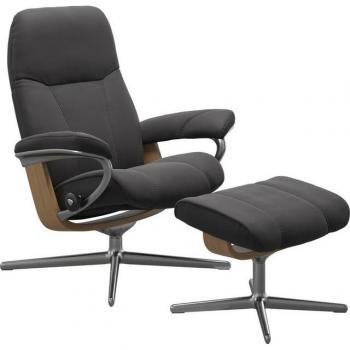 Stressless® Relaxsessel Consul 3‑teilig: S/M/L, Holzakzent Eiche