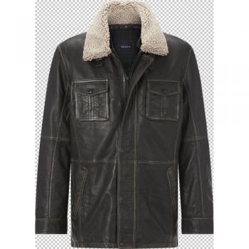 Babista Herren Lederjacke MANSITOTZI in Dunkelbraun