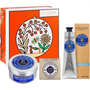 Cofanetto Regalo Corpo Karité L'Occitane: Crema Corpo, Mani e Sapone Solido 3 pezzi