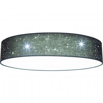 Lindby 60 cm Black LED Ceiling Fixture