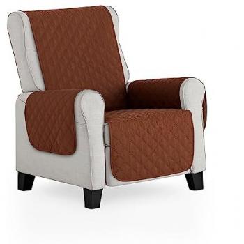 Maxifundas cubre sillón acolchado reversible Maui marrón / beige
