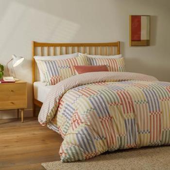 Madison Stripe Soft Touch Duvet Cover Set – Double
