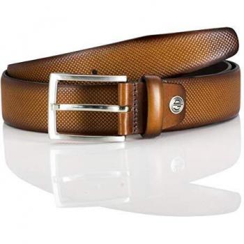 LINDENMANN Gürtel Herren mit Ornamentprägung 120 cm