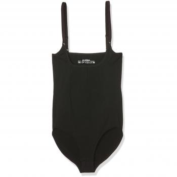 ANAISSA Body Up réducteur sous poitrine effet 3D avec Technologie Biotech - Body sans manches pour Femme, Noir, Taille L