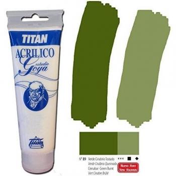 Acrílico Goya verde cinabrio tostado 500 ml
