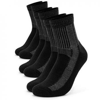 Sportsocken Herbst Winter (43-46, 3 Paar | Schwarz)