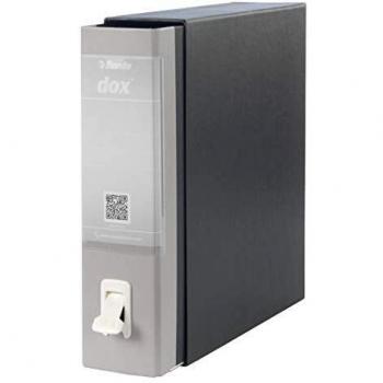 Registratore Dox 1 San Francisco Rexel - con Custodia - Commerciale - Dorso 8 - 23x29,7 cm - D15107 (Grigio)