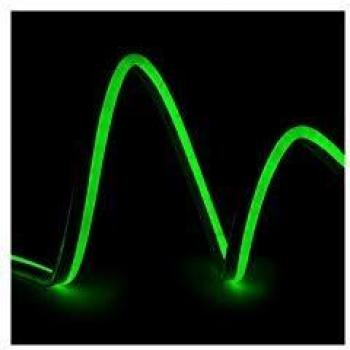 Manguera LED Neon Flex 4W 220V 6x12mm SMD2835 120/M x1M 40.000H [CA-NF6X12-G]-Verde