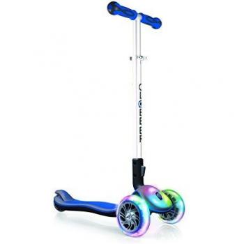 Globber Elite Navy Blue Light Up Wheels Scooter