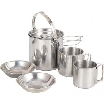 Outdoor Adventure 5-Piece Stainless Steel Cookware Set