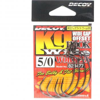 Decoy Worm 25 kg Ganci per Vermi Offset Dimensione 5/0