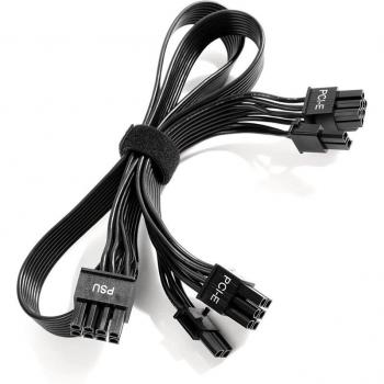 Dual PCIe 8 (6+2) Pin Male GPU Power Cable for EVGA Modular Power Supply
