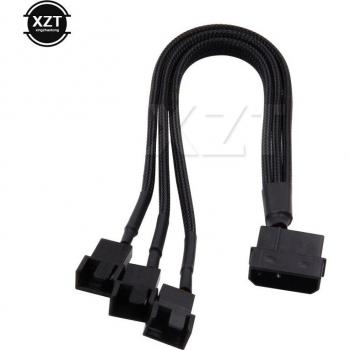 Adaptador 3‑puertos Refrigidor 12V Negro