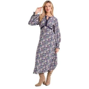 Women's Purple Ditsy Print Midi with Lace Detail – Dorothy Perkins