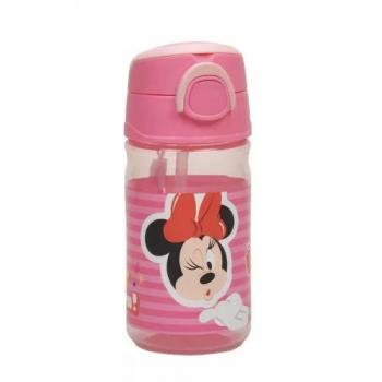 Gourde Disney Minnie Wink 350 ml – plastic bottle with strap, protège la paille