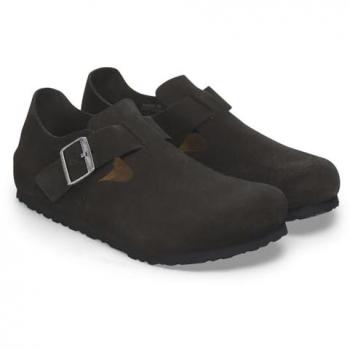 Birkenstock London Suede Black Shoes