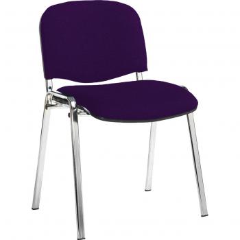 Dams Taurus Stackable Meeting Chair - Chrome Frame - Arm-Free