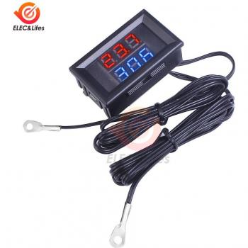 DC 12V 24V Digital Temperature Sensor with Dual NTC Probes
