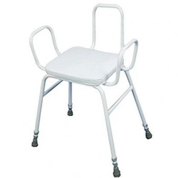 Malling Perching Stool with Arms and Metal Back