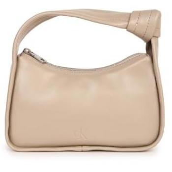 Calvin Klein Jeans Damenhandtasche „Knotted Mini Block20“ – Grau‑Beige, 21 × 12,5 × 8 cm