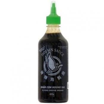 FLYING GOOSE Hoi Sin Sauce - pikant, grüne Kappe, kräftige Würzsauce aus Thailand, 455 ml