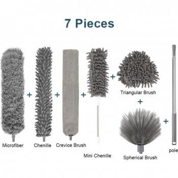 Brosses de dépoussiérage pliables en microfibre