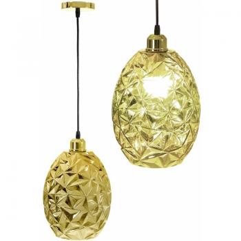Lampada sospensione APP565‑1CP Cromo Oro 20x20 cm, 1 puntina E27
