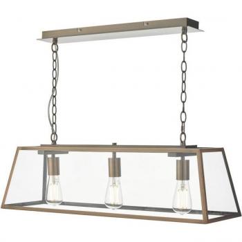 Dar Academy 3 Light Pendant Light in Antique Copper