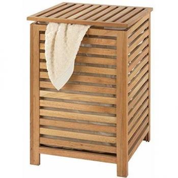 Wäschekorb, Bambus, naturfarben – 40 x 40 x 58 cm