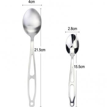 Cucharas de café y postre de acero inoxidable