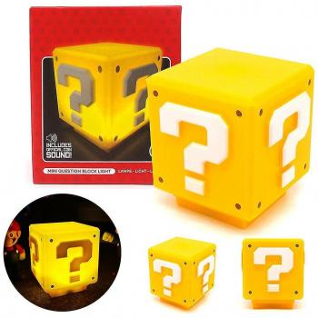 Blocs de Questions Mario Bros Lumière Nocturne USB Rechargeable