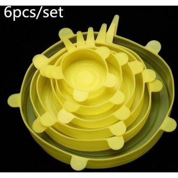 6pcs Silicone Food Covers