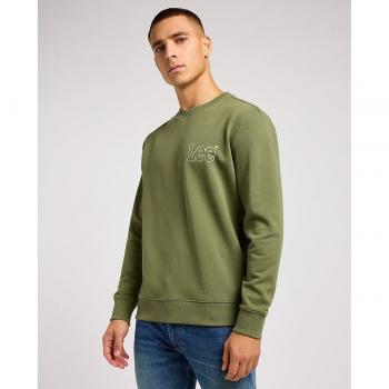 Lee Wobbly Pullover grün ohne Kapuze - XXL