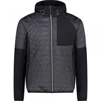 CMP Funktionsjacke MAN HYBRID JACKET FIX HOOD - Grau - 48