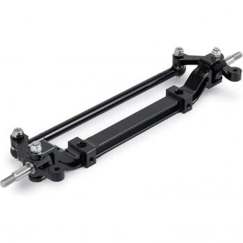 Black Metal Front Axle Steering Link Pole for 1/14 Tamiya RC Tractor Truck