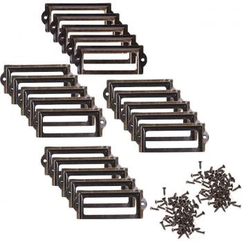 Soportes de Metal para Cajones 20 Piezas Bronce