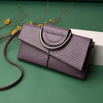 Bolso Bandolera de Piel de Cocodrilo para Mujer
