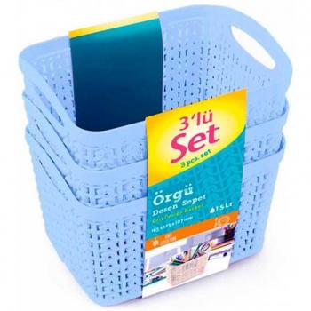 Kit de Cestas Rectangulares 1,5 L – 7House