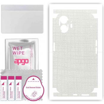 Vinilo Protector ApGO Completo para Nothing Phone 2 – Blanco
