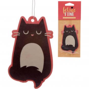 Feline Fine Black Cat Cherry Scented Air Freshener
