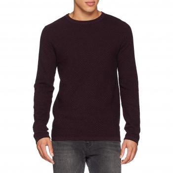 JACK & JONES PREMIUM Jprthomas Suéter de Punto con Cuello Redondo Noos para Hombre, Rojo