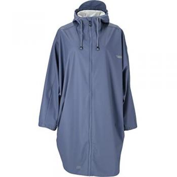 Women's Waterproof Outdoor Jacket Weather Report Flame, Size S/M, Blue, 100% Polyester, Casual Style, Long Length, No Collar, 5,000 mm Water Column