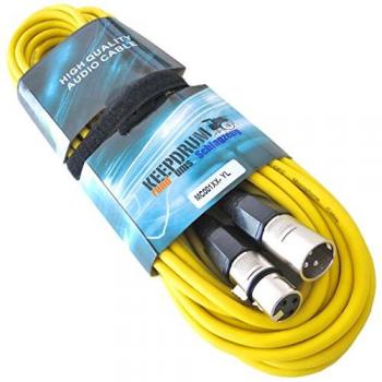 Keepdrum MC-001XXYW 6m XLR Mikrofonkabel Gelb