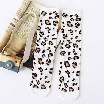 Leopard Baumwollsocken für Kleinkinder, Herbst/Winter, kniehoch