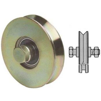 Comunello Ruota Cancello A V 2 Cuscinetti art.305 mm 140