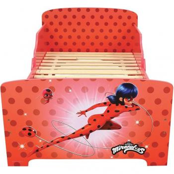 Letto Miraculous Ladybug con Rete a Doghe 140 x 70 cm