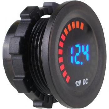 Voltímetro digital LED 37mm para coche